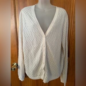 Old Navy Women's Ivory Cardigan Sweater